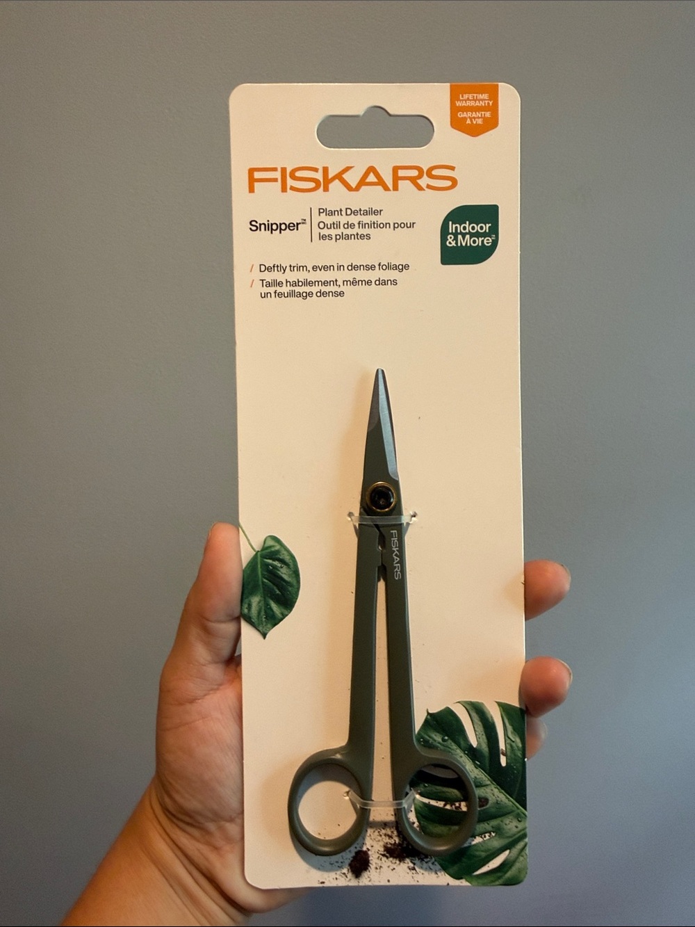 Fiskars Green Plant Snipper - Precise Indoor Trimming